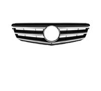 para C W204 2008-2014 C180 C200 C250 C300 Parrilla Parachoques Delantero Parrilla Capó Parrilla Tuning Estilo AMG GT Diamonds Rejillas Delanteras(Sport-Chrome Black)