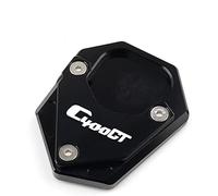 Para C400X C400GT K51 2019-2021, Soporte De Pie Para Motocicleta, Cubierta De Soporte Lateral, Placa De Soporte CNC, Almohadilla Ampliadora, Almohadilla De Extensión(Negro)