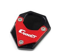 Para C400X C400GT K51 2019-2021, Soporte De Pie Para Motocicleta, Cubierta De Soporte Lateral, Placa De Soporte CNC, Almohadilla Ampliadora, Almohadilla De Extensión(Rojo)