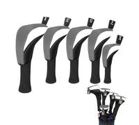 para Cabeza de Golf de Cuello Largo: Juego de híbrida para Cabeza de Piezas, Fundas Antideslizantes a Prueba de Polvo para Palos con Etiquetas de identificación numéricas