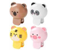 para Cabezal De Cepillo 4 Piezas Compacto con Clip Y Adorable | Animal Para Cabezal De Cepillo Eléctrico Viajes Camping Hoteles Aeropuertos Niños Adolescentes Adultos Mayores
