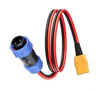 Para cable de aviación XT90 a 3FT para generador solar para XT90 (12,0 ft) | IP67 resistente al agua, bloqueo giratorio, a prueba de polvo, ideal para camping y entornos hostiles