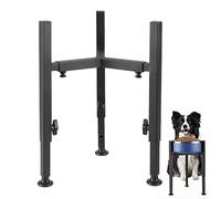 para cachorros - Marco de metal extensible de 6,3 a 10,2 pulgadas, soporte con tornillos | ergonómico, cómodo, promueve una digestión saludable, para interior y exterior,