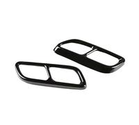 Para Cadillac CT4 CT5 2020 2021 2022 2023 Pegatina Cubierta Silenciador Escape Garganta Trasera Acero Inoxidable Coche Punta Escape Coche(Type 2 Black)