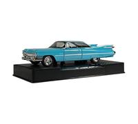 para Cadillac Eldorado Biarritz Classic Vintage 1:32 Coche De Metal con Sonido Y Luz Modelo para Decoración del Hogar Regalo De Cumpleaños(Blue)