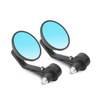 PARA Cafe Racer 7/8 "Espejos Traseros De Extremo Barra Redonda Moto Scooters Espejo Retrovisor Espejos Retrovisores Laterales Espejo Retrovisor De Motocicleta