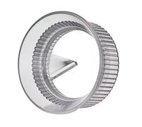 Para cafetera Moka Pot para dosificación de café para anillo de plástico para olla Moka, hecho de material plástico, gíralo para distribuir el polvo, lo que es más conveniente (transparente 90 mm)