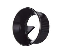 Para cafetera Moka Pot para dosificación de café para anillo de plástico para olla Moka, hecho de material plástico, gíralo para distribuir el polvo, lo que es más conveniente (negro, 82 mm)