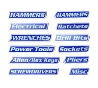 Para Cajas De Herramientas, 12 Piezas De Magnéticas Para Cajas De Herramientas - De Organización Del Cofre | Para El Hogar Cajón Gabinete Negocio Aula Taller Oficina Univ