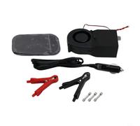 Para Calentador Coche Ventilador 12/24V, Aleación, Negro Para | Para Calentador Coche Ventilador Eléctrico 12-24V Aleación Desempañante Para Rápido Anti-niebla Descongelante Negro