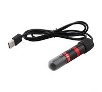 para calentador Sumergible USB para Acuario 20L - Termostato 26°C Vidrio de Cuarzo IP68 90mm Negro(15W)