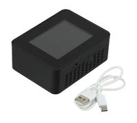 Para calidad del aire interior 9 en 1 con detector de humedad PM2.5, PM10, formaldehído y humedad (negro)