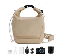para cámara, Bolsa de Mensajero cámara, Funda compacta Impermeable protección Lentes, Uso Diario al Aire Libre Viaje Estancia, Caqui, Se référer au descriptif, Consulte la descripción