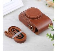 Para cámara de cuerpo completo con tapa vertical Funda de cuero PU con correa para Ricoh Gr Iii Grii Sony Zv1 Dsc