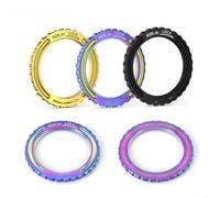 Para Campagnolo CP - Tuerca de anillo de bloqueo compatible y cubierta para sistemas de freno de disco de bloqueo central M34xP0.75 precisión de rosca (color)