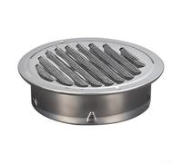 Para campana de ventilación de pared exterior con geometría superior plana y construcción de acero inoxidable 304 para paso de aire resistente al viento y a la lluvia (180 mm)