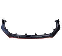 Para Camry Para 9no 2024 ABS Brillo Negro O Aspecto Fibra Parachoques Delantero Divisor Labios Alerón Reajuste Accesorios Alerón 3PCS(Glossy Black Red)