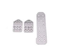 Para Car Styling Auto Accesorios MT Racing Pedales Reposapiés Pedal Acelerador Embrague Freno Cubierta Pedal Coche Pedal(MT SP-Silver)