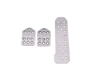 Para Car Styling Auto Accesorios MT Racing Pedales Reposapiés Pedal Acelerador Embrague Freno Cubierta Pedal Coche Pedal(MT SP-Silver)