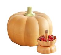 para caramelos de calabaza - Porta bocadillos de calabaza con divisores | Bandeja extraíble para calabaza, bandeja de caramelos con tapa, porta caramelos de calabaza para bodas y fiestas