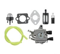 Para carburador compatible con MS194 con juntas y línea de combustible para un funcionamiento eficiente del motor
