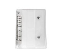 para carpeta de 6 anillas A6/| 6 anillas de PVC transparente | Carpeta de hojas sueltas para documentos, fotos, billetes, gastos, presupuesto, escuela, oficina, niños, niñas, diario, álbum de