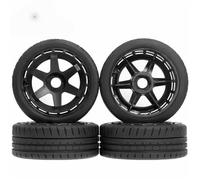 para Carrera Plana Todoterreno 110mm para Neumáticos para Rally Goma Hexagonal 17mm para WRC para KM para FS para KKPIT para Hyper GO para MJX 1/7 1/8 Coche RC Piezas