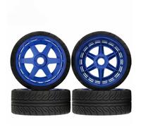 para Carrera Plana Todoterreno 110mm para Neumáticos para Rally Goma Hexagonal 17mm para WRC para KM para FS para KKPIT para Hyper GO para MJX 1/7 1/8 Coche RC Piezas
