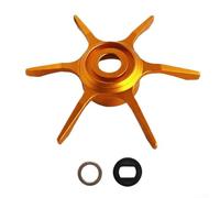 Para carrete de pesca Daiwa, llave de descarga de freno de arrastre de 65 mm, aleación de aluminio, herramienta de seis estrellas, compatible con Alphas Air Tatula Fuego Ryga (dorado profundo)