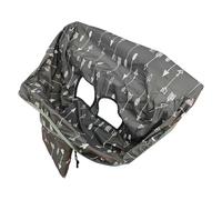 para carrito de la compra, cojín de asiento para silla alta, forro de viaje plegable 2 en 1, de almacenamiento para cinturón de seguridad, con trabillas seguras para juguetes, supermercado