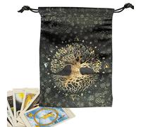 para cartas de Tarot - de terciopelo para cartas | Estuche gótico para adivinación juegos niños Halloween principiantes