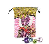 para Cartas de Tarot, de Terciopelo para Tarot, Accesorios de adivinación, Organizador para Joyas, Dados de, baratijas, Principiantes, Adultos, entusiastas de la adivinación, Sae10