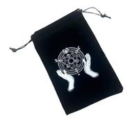 para Cartas de Tarot, para Cartas de Tarot, de Viaje para Barajas, Soporte de Franela para Tarjetas, de joyería Reutilizable con cordón, portátil para Cartas de
