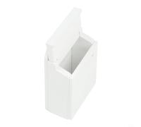 Para casa de buzón en miniatura en blanco con funcionalidad abatible para accesorios de casa de muñecas, modelo de madera para desarrollo de escenas (blanco)