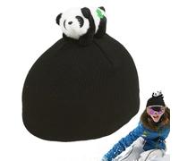 para Casco De Snowboard - Gorro De Punto Panda | para Casco De Animal, Carcasa Cálida A Prueba De Viento De Panda, Disfraz De Esquí Alpino, Protección De Invierno para Pistas, Accesorio De