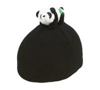para Casco Panda - Negro, Ajuste Elástico En Todos Los Tamaños, Gorro De Esquí De Punto, Material De Franela Suave | Cubierta Protectora De Invierno para Snowboard, Monopatín, Motocicleta