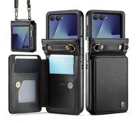 Para Caseme C22 Ranuras para tarjetas Soporte RFID Antirrobo Funda para teléfono Samsung Galaxy Z Flip7