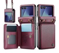 Para Caseme C22 Ranuras para tarjetas Soporte RFID Antirrobo Funda para teléfono Samsung Galaxy Z Flip7 Hecho con un