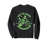 para causar travesuras Border Collie Dog St Patricks Day Sudadera
