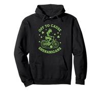 para causar travesuras Cheetah St Patricks Day Sudadera con Capucha