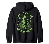 para causar travesuras Cheetah St Patricks Day Sudadera con Capucha