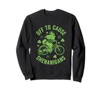 para causar travesuras Pomeranian St Patricks Day Sudadera