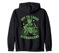 para causar travesuras Tabby Cat St Patricks Day Sudadera con Capucha
