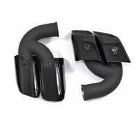 Para Cayenne 2010 2011 2012 2013 2014 Punta Escape Acero Inoxidable Turbo Silenciador Sistema Tubo Coche Boquilla Tubos Extremo Silbato Coche Escape Tubo Silenciador(Black Long)