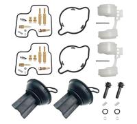 Para CB500 CB500S 1993-2003 Motocicleta Reparación De Diafragma Carburador Reemplazo Piezas Reconstrucción Flotador Kit Reparación Carburador(Color 1)