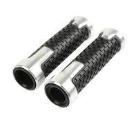 para CB600F para CB599 para CB650F para Hornet 250 1998-2013 Puños para Manillar De Motocicleta(Silver-A)