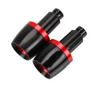 Para CBF125 Para CBF 125 2009-2015 2014 2013 2012 2011 2010 Motocicletas Puños De Manillar Extremos Barra Tapa Deslizante Contrapeso Manillar Grips Cap(Red)