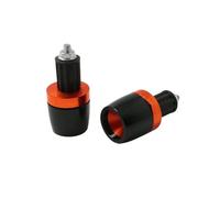 Para Cbr 1100XX Para Cbr1100xx 7/8 "22mm Empuñaduras Universales Para Manillar De Motocicleta Extremos Contrapeso Tapa Deslizante Manillar Grips Cap(Orange)