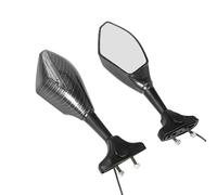 Para CBR 600 2 Uds Espejos Retrovisores De Motocicleta Con Luces LED De Intermitentes Integrado Para Suzuki Para Ducati Espejo Retrovisores(Carbon fiber)