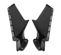 para CBR1000RR 2008-2017 Motocicleta ala De Viento Fija Espejo Retrovisor Flujo De Viento Carenado Frontal Alerón Lateral Winglets Alerón Lateral De Motocicleta(Bright Titanium)